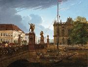Friedrich Wilhelm Keyl View of Schlossbruke and Zeughaus oil